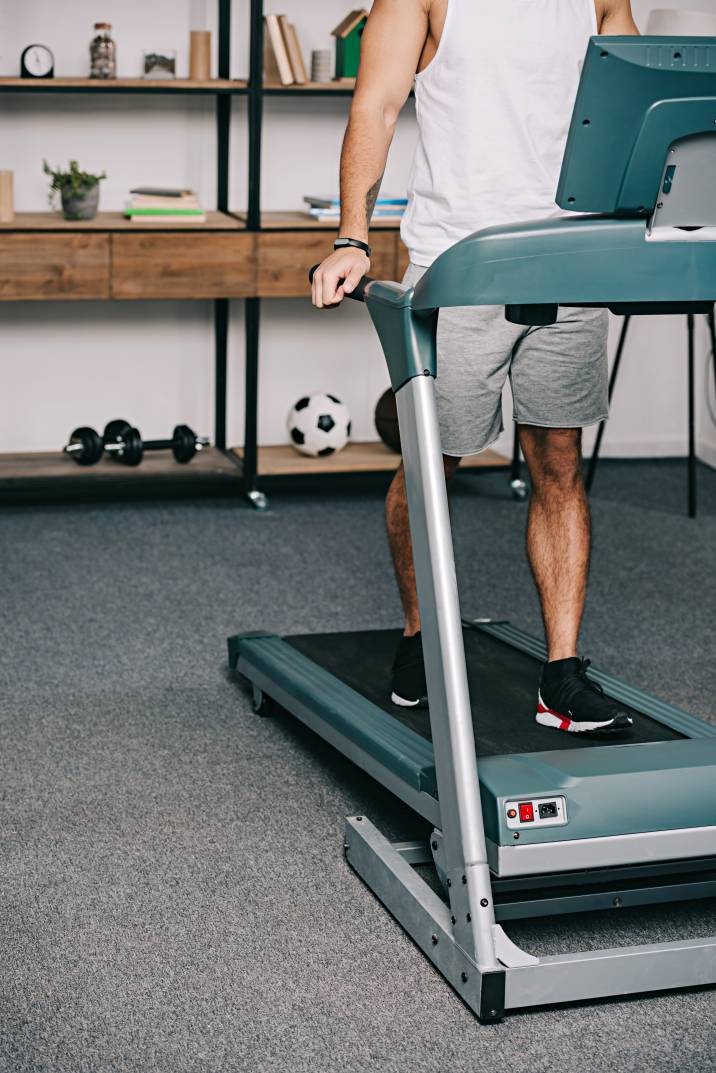 a man on a treadmill