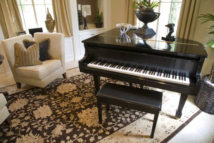 grand piano at home