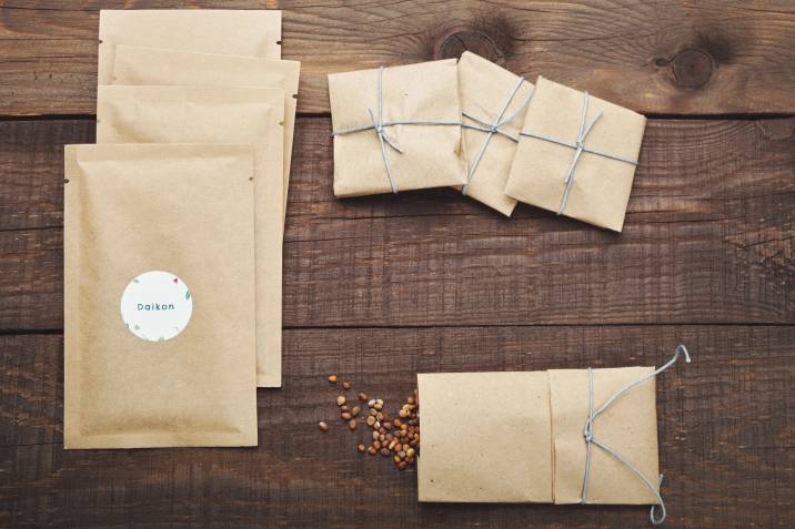 Seeds packaged for selling