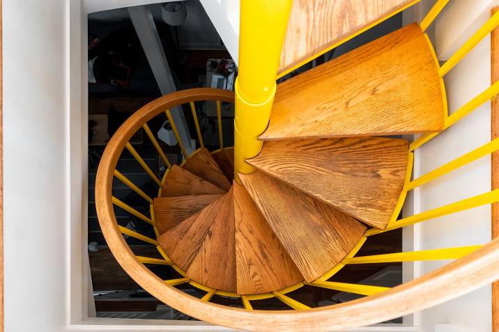 spiral attic staircase
