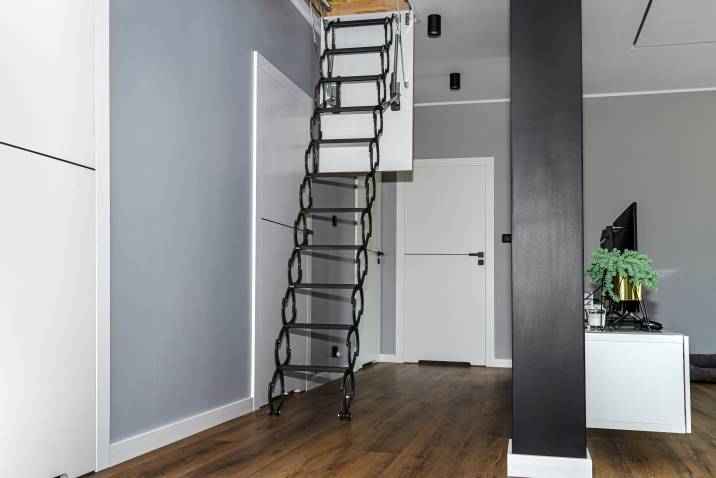 folding scissor style attic stairs