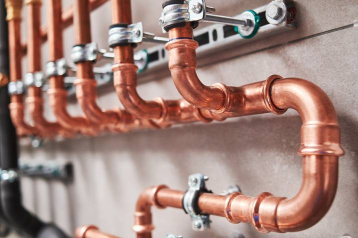 copper plated pipes