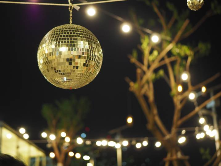 outdoor mirror ball reflective lighting