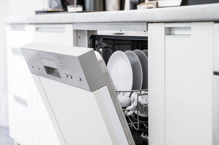 new white dishwasher