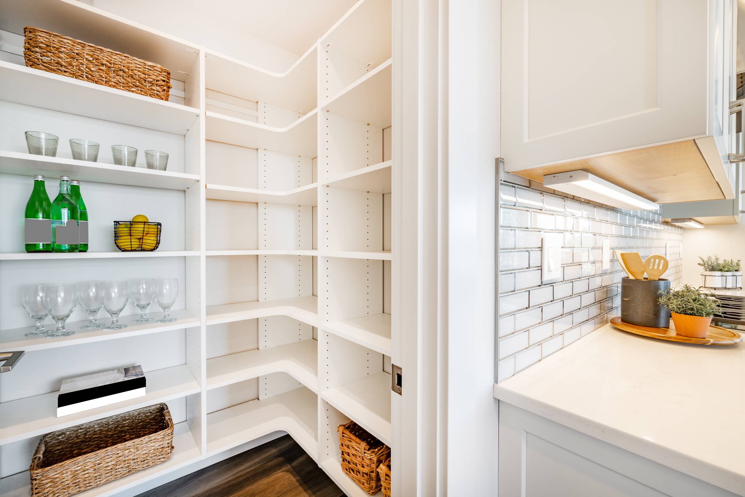 a clean pantry