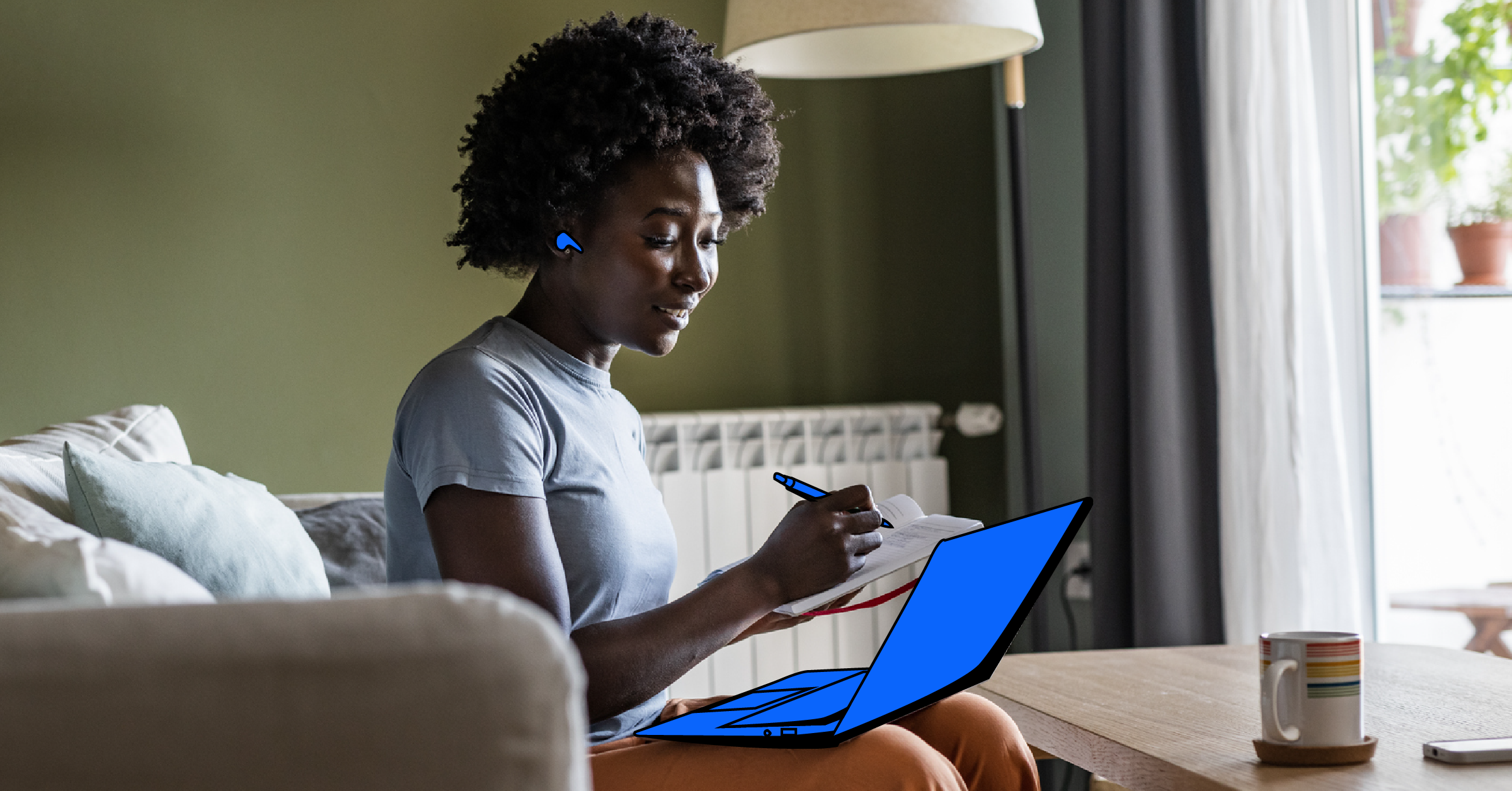 A focused accountant working on financial documents at a neat desk, indicating local accounting services.