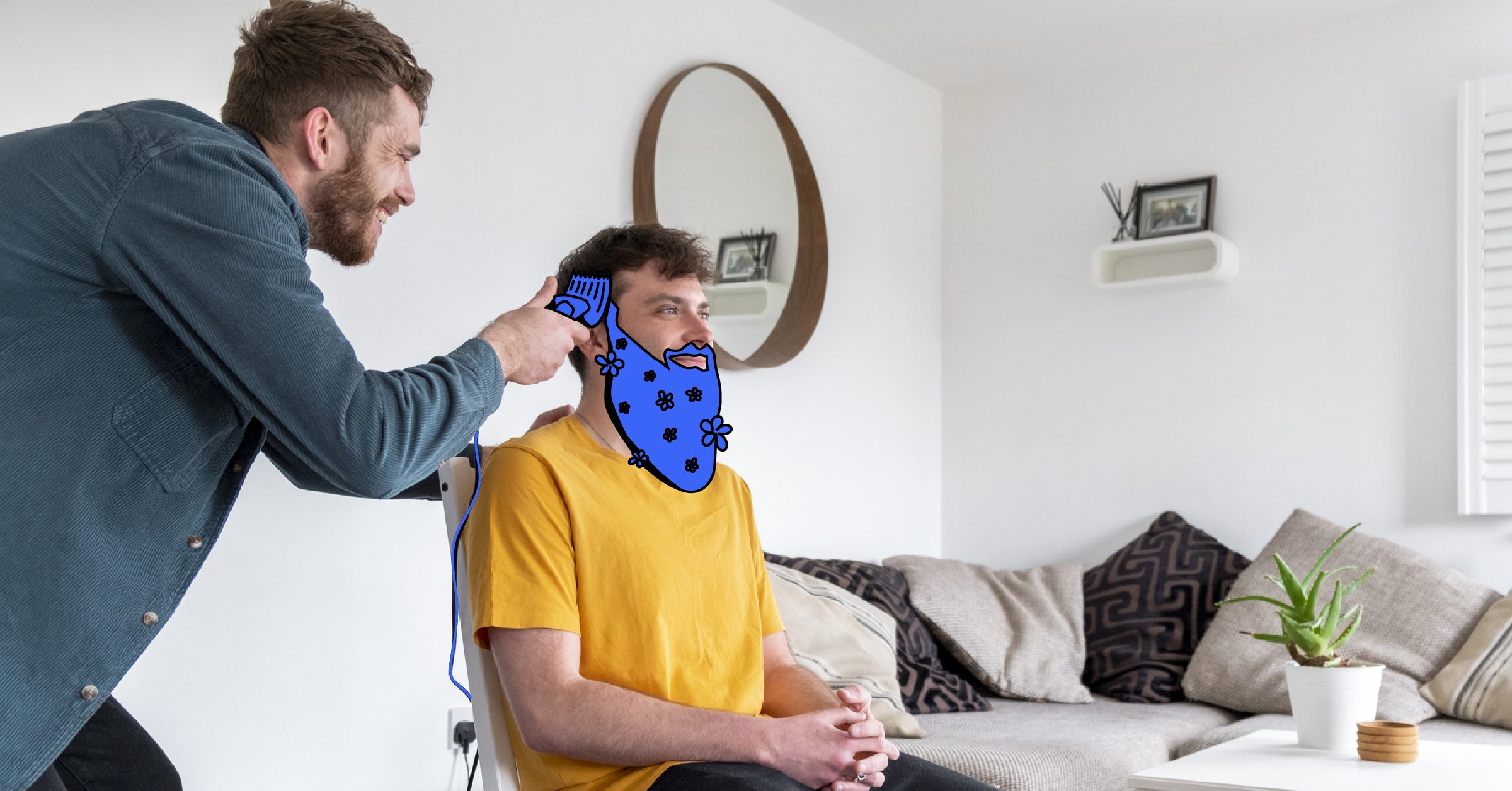 A professional hairdresser cutting a client's hair in a modern salon, symbolizing nearby hairdressing services.