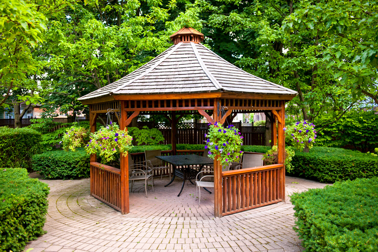 example of gazebo roofing