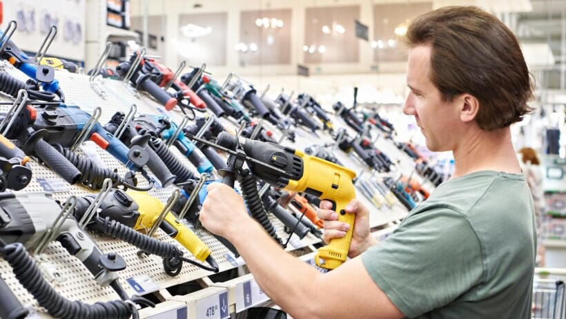 Impact driver vs drill - A person checking impact drivers and drills