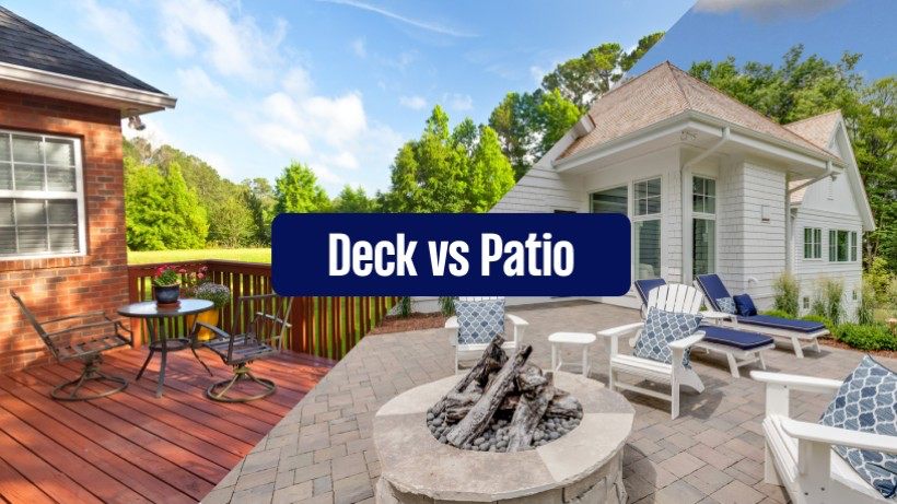 Comparing decks and patios based on cost, appearance, and more