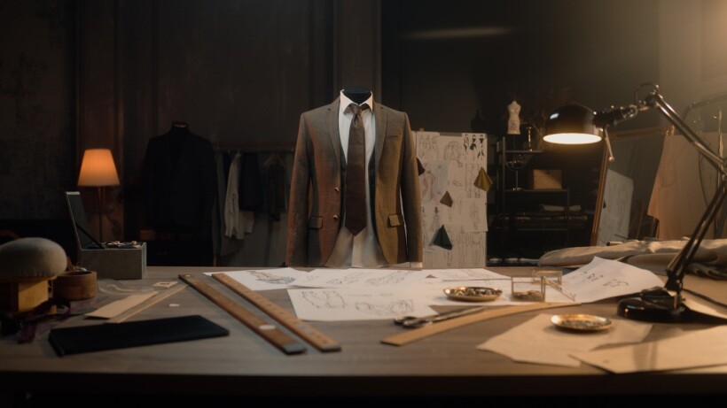 Made to measure vs bespoke - Mannequin with tailored suit in luxury atelier