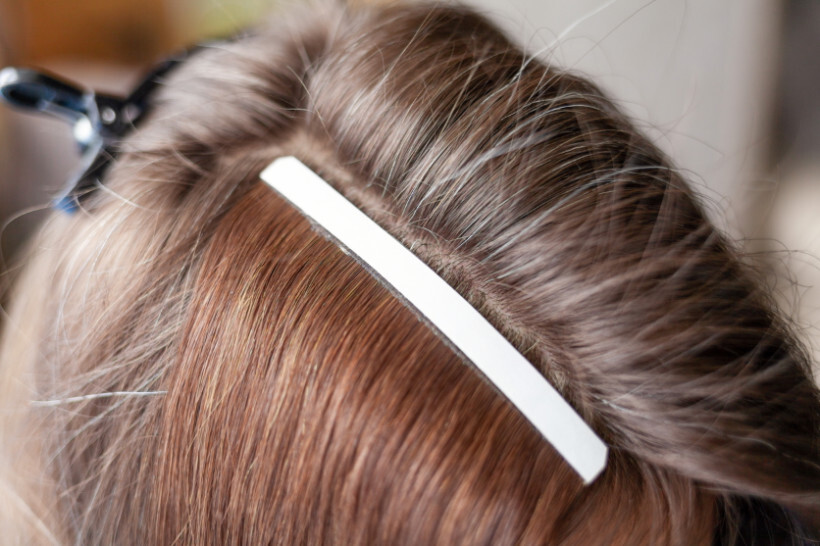 hair extensions cost - Tape-in brunette hair extensions for seamless blending