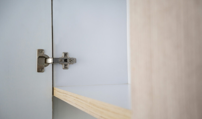 built-in wardrobes cost - Hinged doors of a built-in wardrobe offering easy access