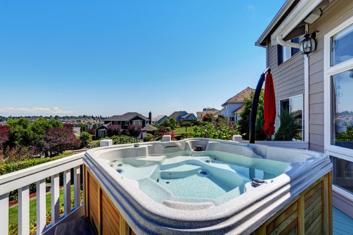 Outdoor above ground spa