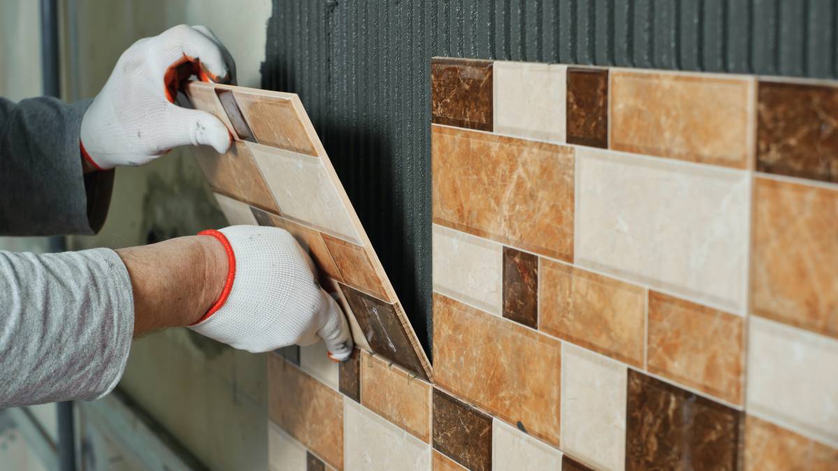 bathroom tiling