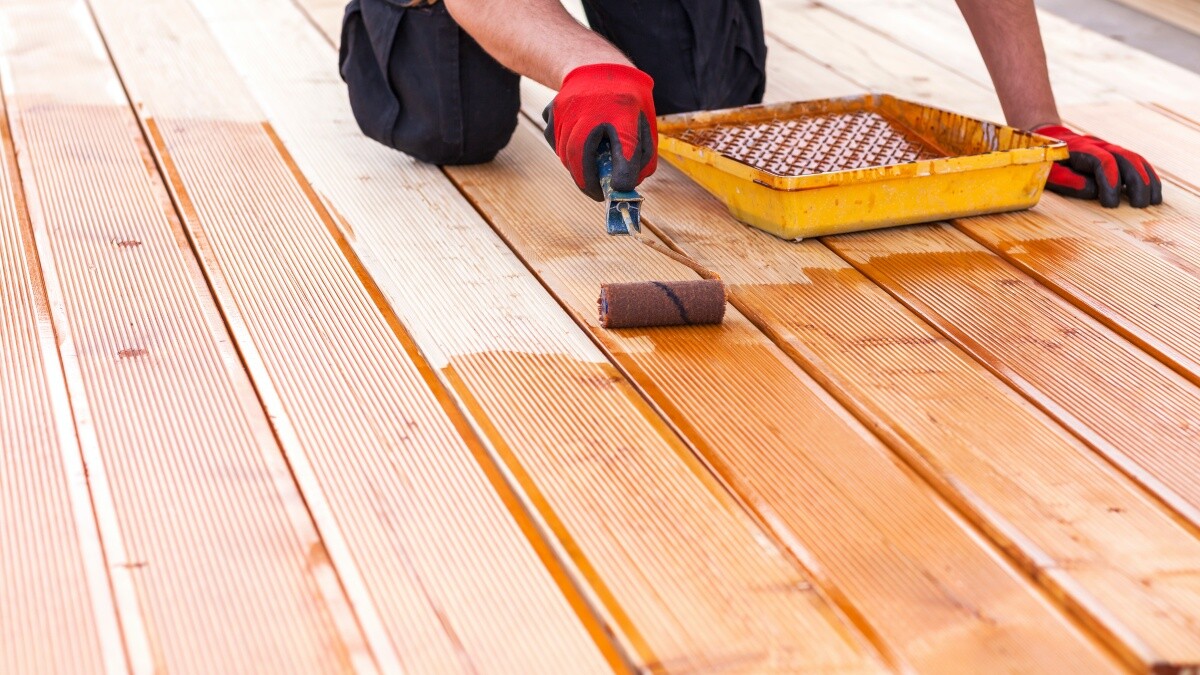 deck staining