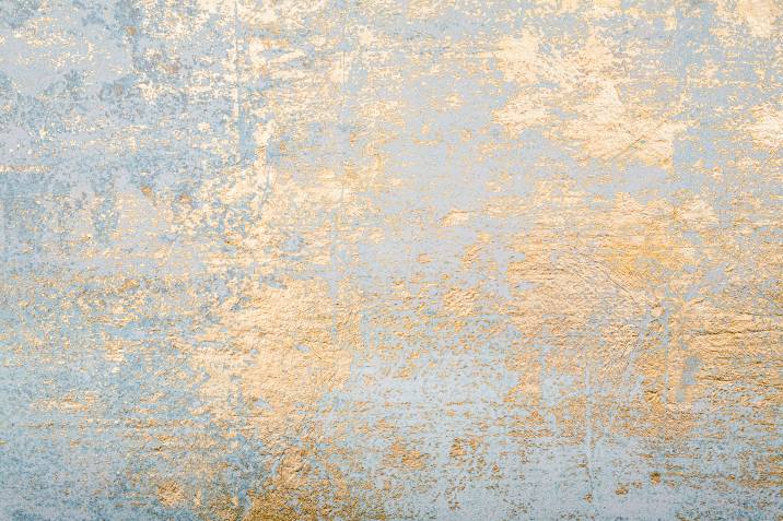 white and gold copper patina wall painting technique