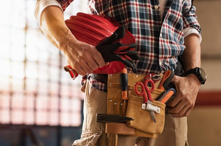 close up of handyman tools