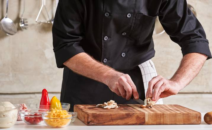 private chef preparing a meal