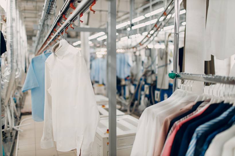 dry cleaning vs washing - a place offering dry cleaning services