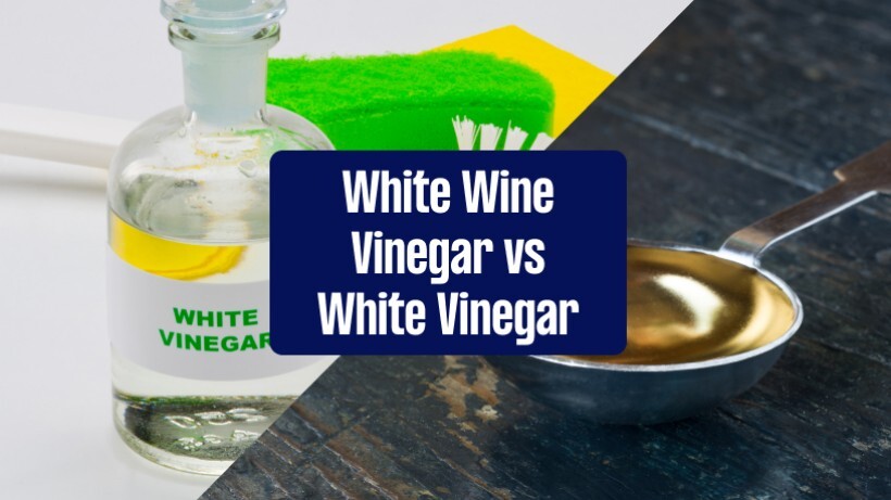 Comparing white wine vinegar and white vinegar based on their acetic acid level, stain removal ability, and more