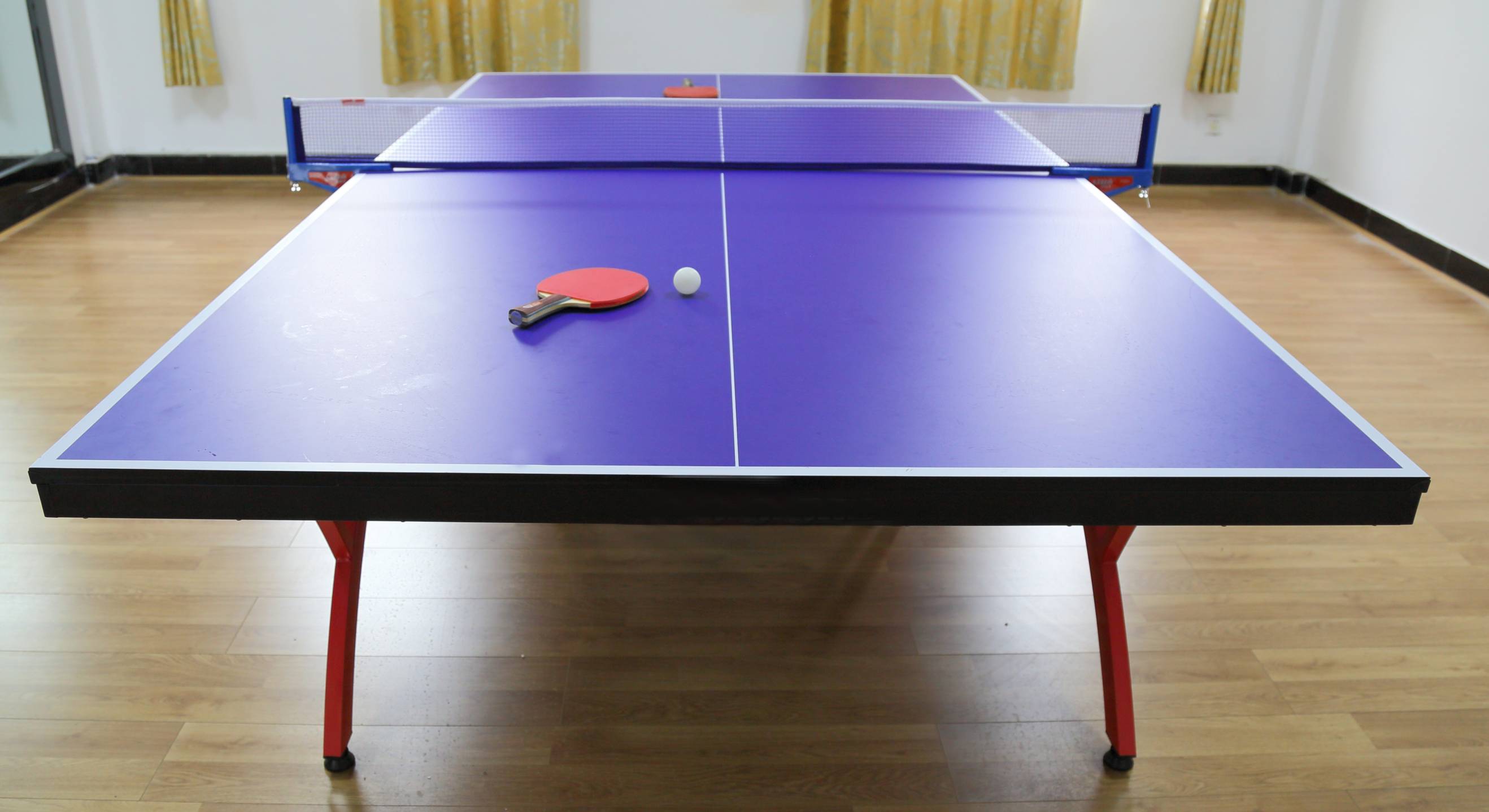 A table tennis table assembled by professionals, showing reliable table tennis assembly services near you