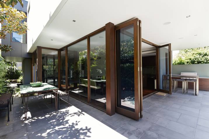 Bi-fold doors for sunroom
