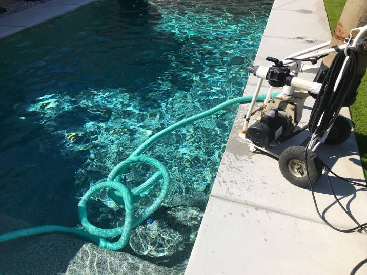 draining water out of a pool