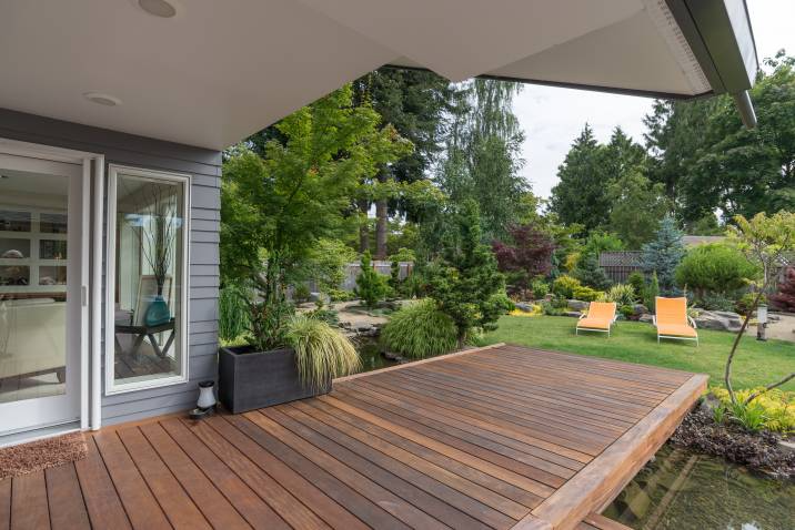 outdoor wooden deck