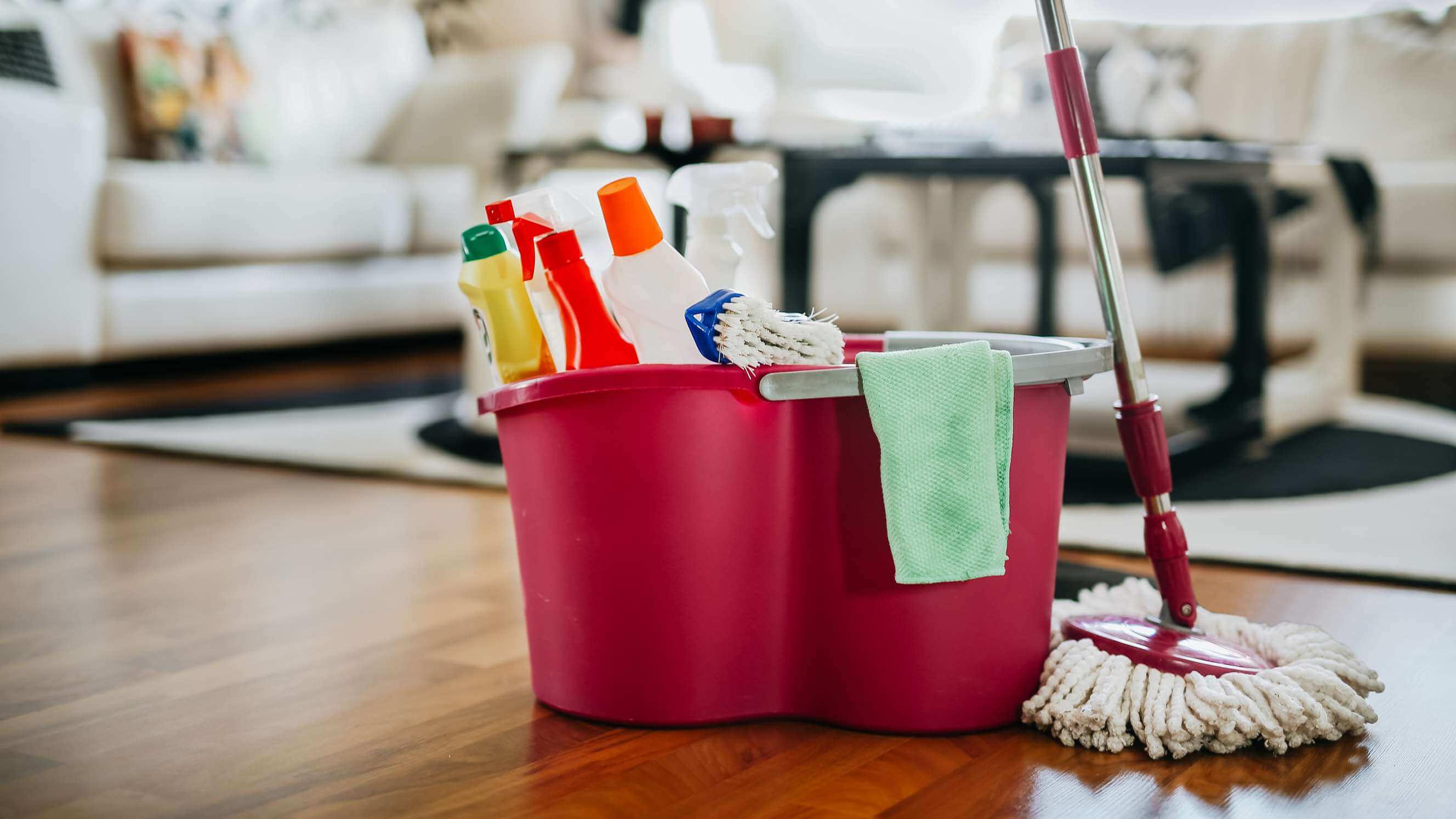 Dry mopping vs. wet mopping comparison