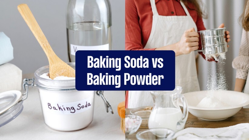 Comparing baking soda and baking powder based on their pH level, reactivity, safety, and more