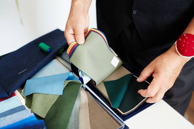 how much does tailoring cost - Fabric swatch book with suit material options